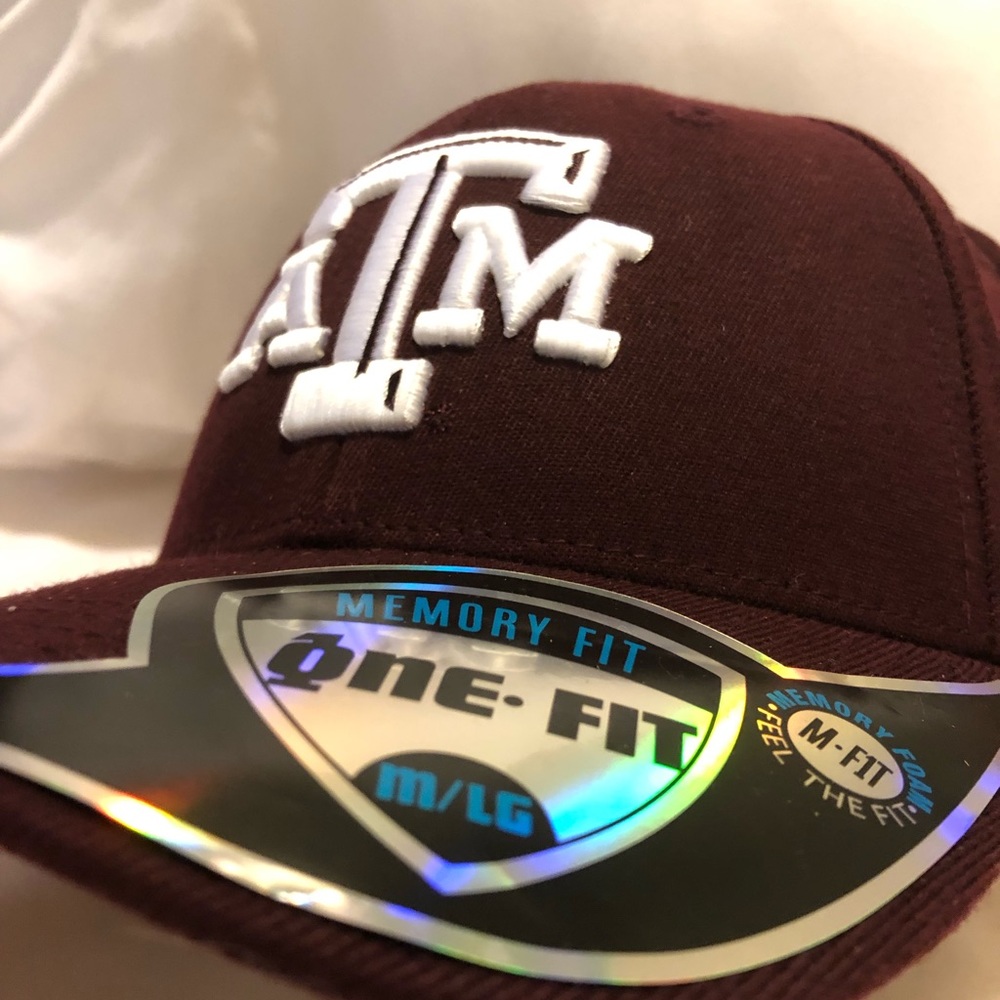 Maroon Texas A&M One Fit Memory Foam Hat